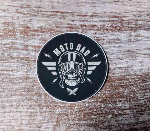 Moto Dad Sticker